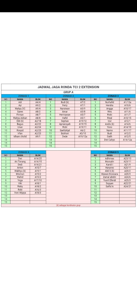Jadwal Ronda